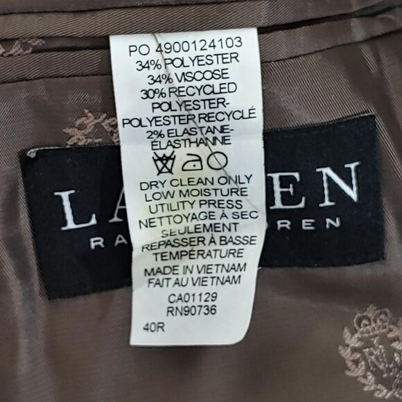 Ralph Lauren Checked Sport Jacket Blazer Classic Fit Size 40 Reg - Picture 8 of 9